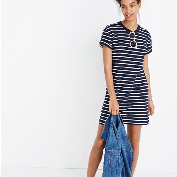 Madewell Dresses & Skirts - Madewell 'Tina' Striped T-Shirt Dress